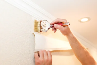 Pose de papier peint à Sommerance — revêtements muraux et toiles de verre